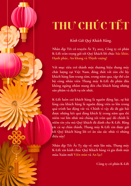 Thư chúc Tết 2025